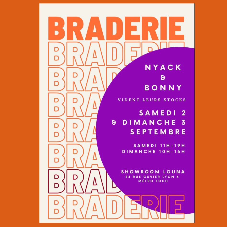 B R A D E R I E 2 & 3 S E P T Nyackboutique