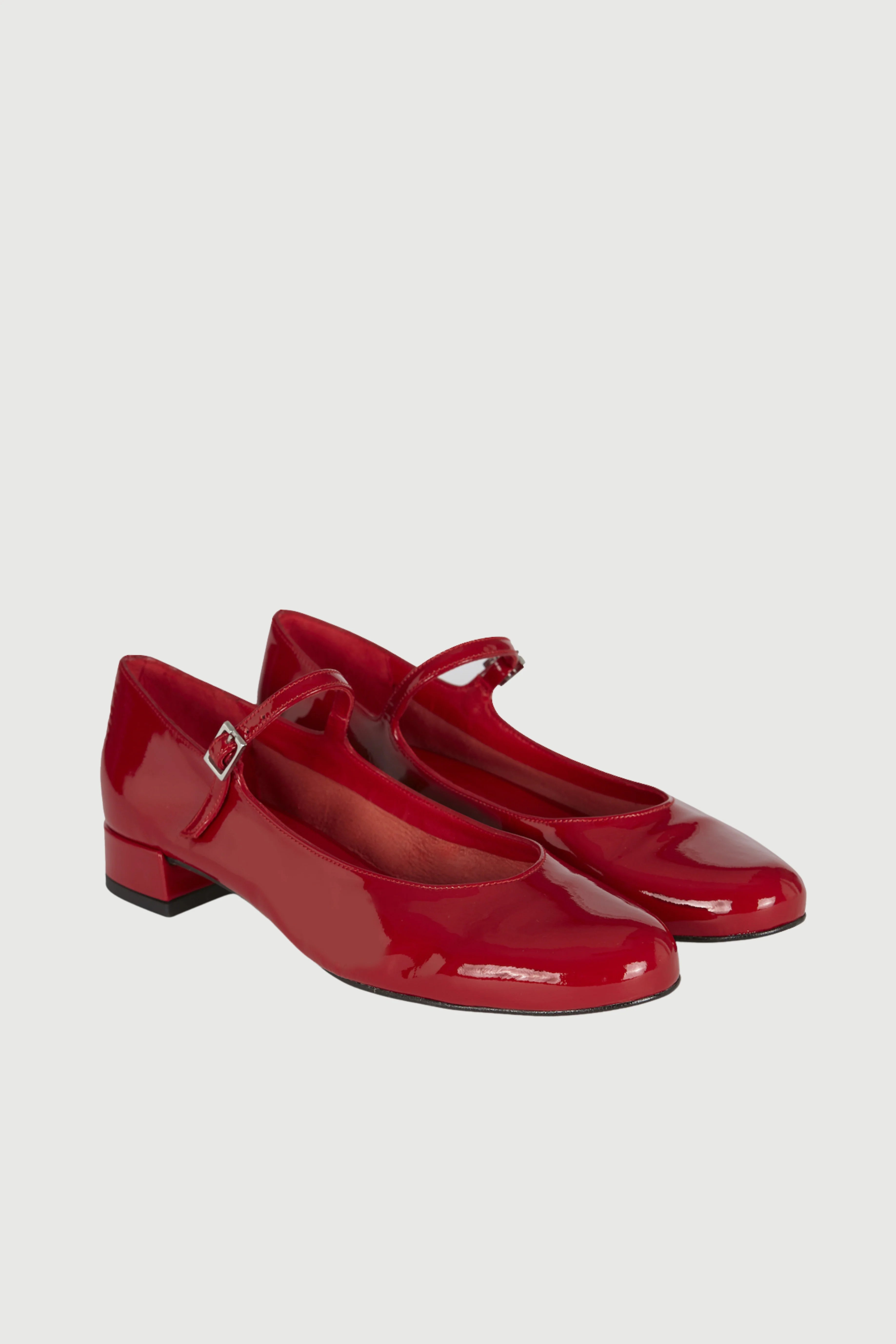 Augusta The Brand Ballerines Emilia Glossy Red