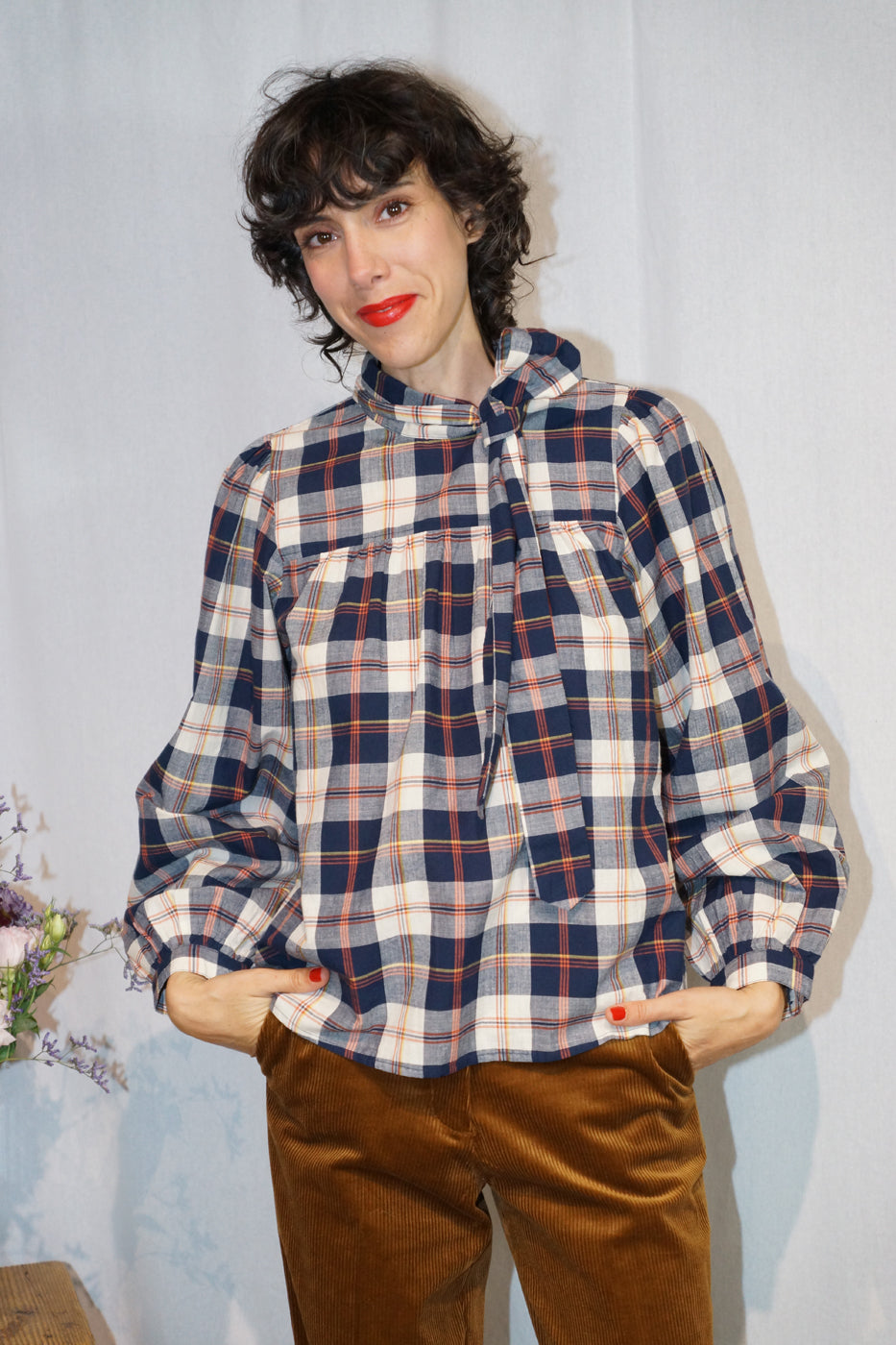 Belle Pièce Blouse Edward Navy