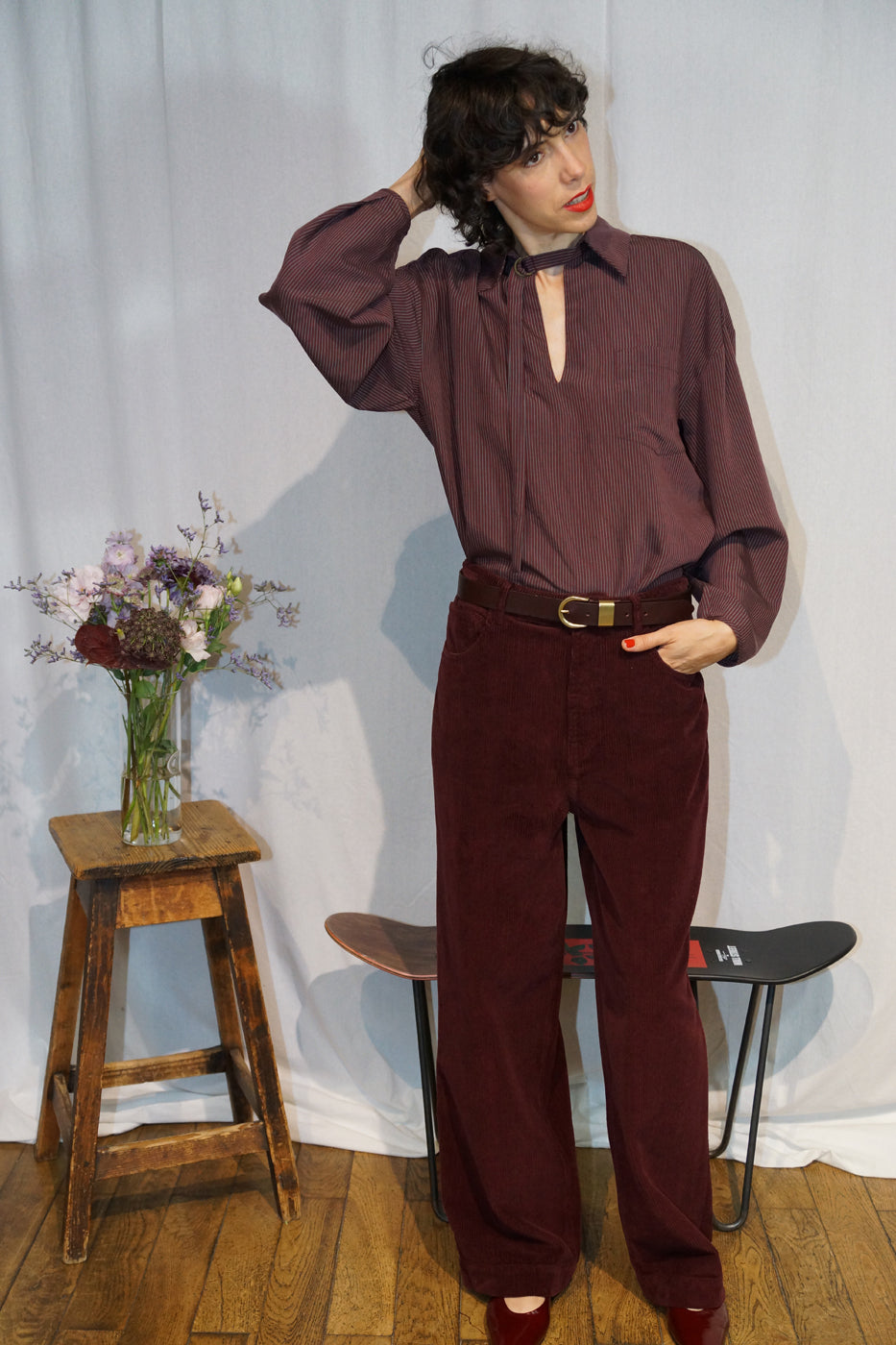 Belle Pièce Blouse Christies Wine