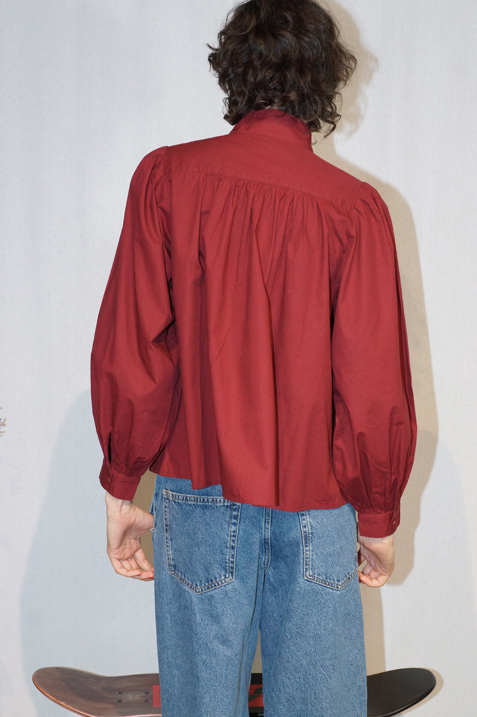 Belle Pièce Blouse Milton Burgundy