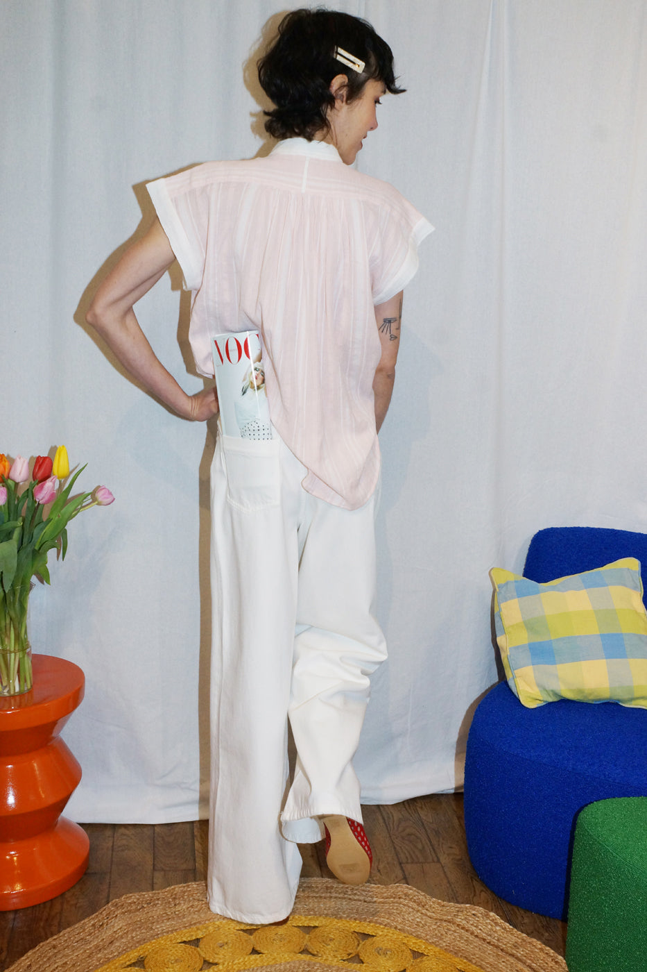 Sessun Jean Dalt White